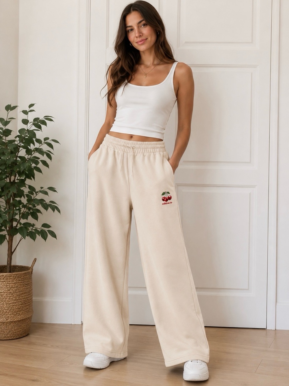 Adidas Originals x Cherry Wide-Leg Sweatpants – Women’s Large | NWT